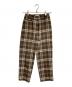 Vivienne Westwood RED LABEL（ヴィヴィアンウエストウッドレッドレーベル）の古着「チェックパンツ/Check Pants」｜ブラウン