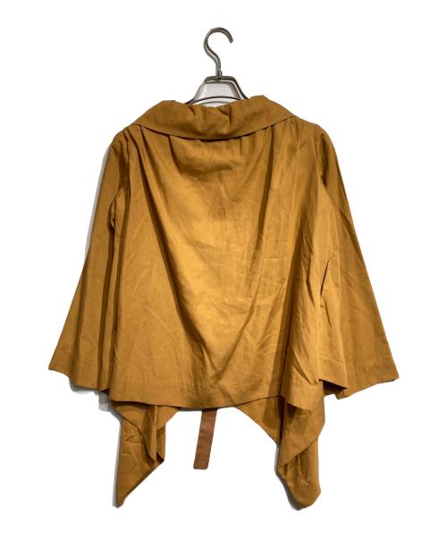 Vivienne Westwood RED LABEL（ヴィヴィアンウエストウッドレッドレーベル）Vivienne Westwood RED LABEL (ヴィヴィアンウエストウッドレッドレーベル) ビッグカーラーリボンジャケット/Big Collar Ribbon Jacket キャメル サイズ:2の古着・服飾アイテム