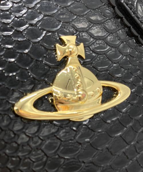 Vivienne Westwood ANGLOMANIA（ヴィヴィアンウエストウッドアングロマニア）Vivienne Westwood ANGLOMANIA (ヴィヴィアンウエストウッドアングロマニア) FRILLY SNAKE HEART バッグ ブラックの古着・服飾アイテム