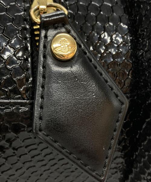Vivienne Westwood ANGLOMANIA（ヴィヴィアンウエストウッドアングロマニア）Vivienne Westwood ANGLOMANIA (ヴィヴィアンウエストウッドアングロマニア) FRILLY SNAKE HEART バッグ ブラックの古着・服飾アイテム