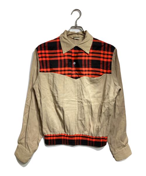 PURITAN（ピューリタン）PURITAN (ピューリタン) ヴィンテージギャバジンプルオーバーシャツ/Vintage gabardine pullover shirt ベージュ サイズ:2の古着・服飾アイテム