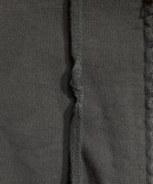 TASKS（タスク）TASKS (タスク) ジップポケットダメージデザインパーカー/Distressed Zip-Pocket Hoodie ブラック サイズ:Fの古着・服飾アイテム