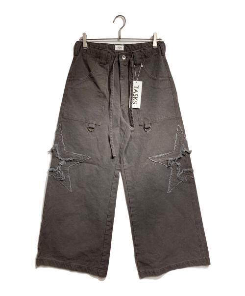 TASKS（タスク）TASKS (タスク) ダックキャンバススターバギーパンツ/Duck Canvas Star Baggy Pants グレー サイズ:FREEの古着・服飾アイテム