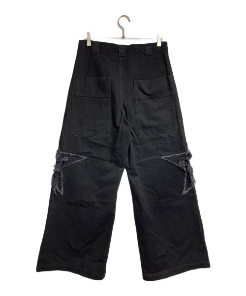 TASKS（タスク）TASKS (タスク) スターデザインデニムパンツ/pattern denim pants ブラック サイズ:Freeの古着・服飾アイテム