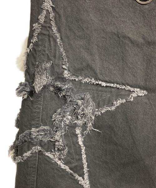 TASKS（タスク）TASKS (タスク) スターデザインデニムパンツ/pattern denim pants ブラック サイズ:Freeの古着・服飾アイテム