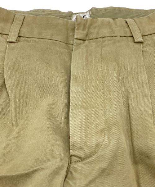 C.P COMPANY（シーピーカンパニー）C.P COMPANY (シーピーカンパニー) チノクロス2タックパンツ/Double pleated chino pants カーキ サイズ:48の古着・服飾アイテム