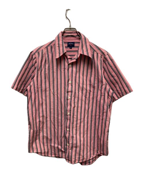 Noah（ノア）NOAH (ノア) ストライプS/Sシャツ ピンク サイズ:3の古着・服飾アイテム