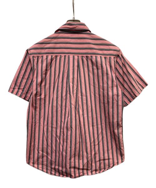 Noah（ノア）NOAH (ノア) ストライプS/Sシャツ ピンク サイズ:3の古着・服飾アイテム
