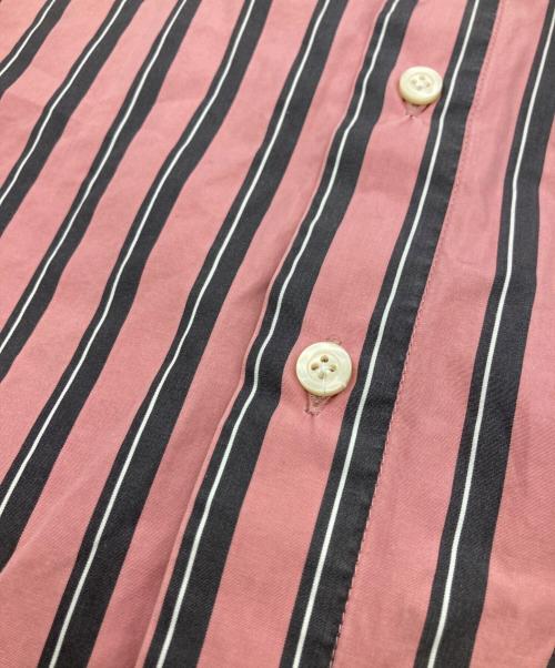 Noah（ノア）NOAH (ノア) ストライプS/Sシャツ ピンク サイズ:3の古着・服飾アイテム