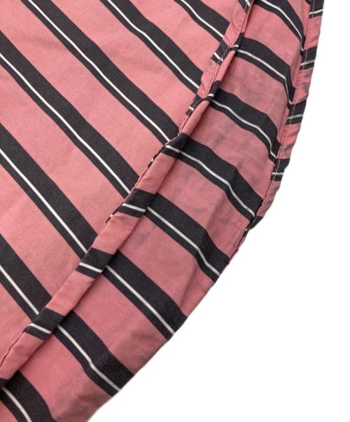 Noah（ノア）NOAH (ノア) ストライプS/Sシャツ ピンク サイズ:3の古着・服飾アイテム