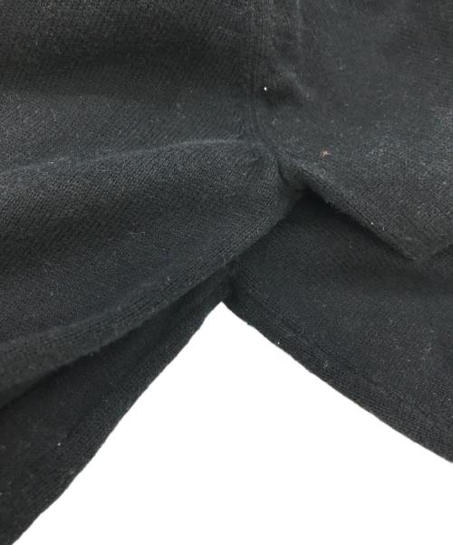 stussy（ステューシー）stussy (ステューシー) ニットポロシャツ ブラック×ホワイト サイズ:Lの古着・服飾アイテム