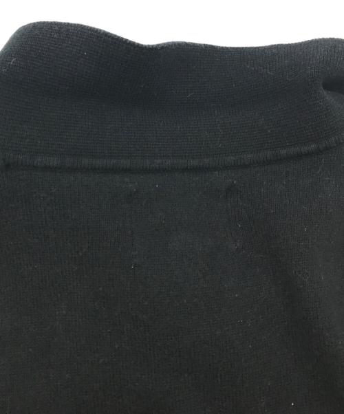 stussy（ステューシー）stussy (ステューシー) ニットポロシャツ ブラック×ホワイト サイズ:Lの古着・服飾アイテム