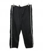 SUPREMEシュプリーム）の古着「TONAL TAPING TRACK PANTS」｜ブラック