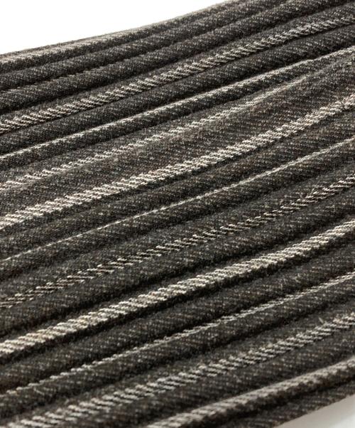 HOMME PLISSE ISSEY MIYAKE（オム プリッセ イッセイ ミヤケ）HOMME PLISSE ISSEY MIYAKE (オム プリッセ イッセイ ミヤケ) ストライププリーツジャケット/Striped pleated jacket ブラウン サイズ:2の古着・服飾アイテム