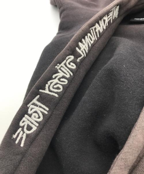 stussy（ステューシー）stussy (ステューシー) フロントロゴフーディー ブラック サイズ:Lの古着・服飾アイテム
