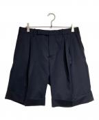 ecole de penseeエコールドパンセ）の古着「2タックウールショーツ/two-pleated wool shorts」｜ブラック