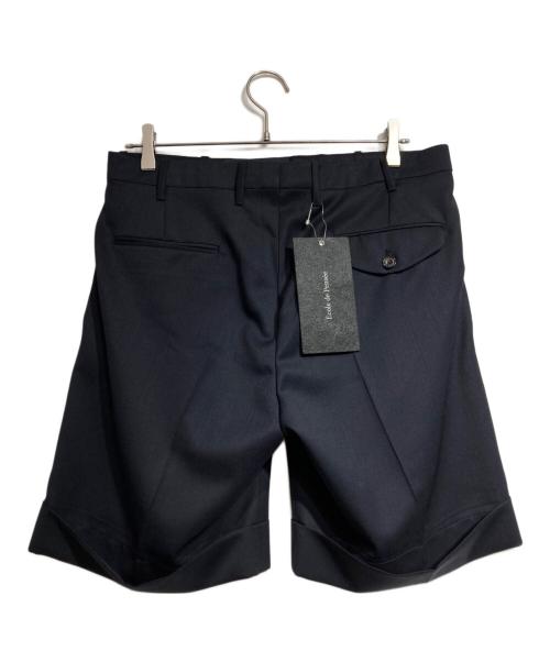 ecole de pensee（エコールドパンセ）ecole de pensee (エコールドパンセ) 2タックウールショーツ/two-pleated wool shorts ブラック サイズ:48の古着・服飾アイテム