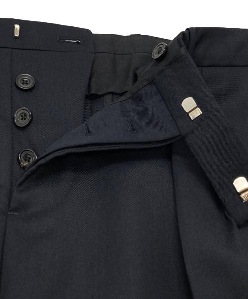 ecole de pensee（エコールドパンセ）ecole de pensee (エコールドパンセ) 2タックウールショーツ/two-pleated wool shorts ブラック サイズ:48の古着・服飾アイテム