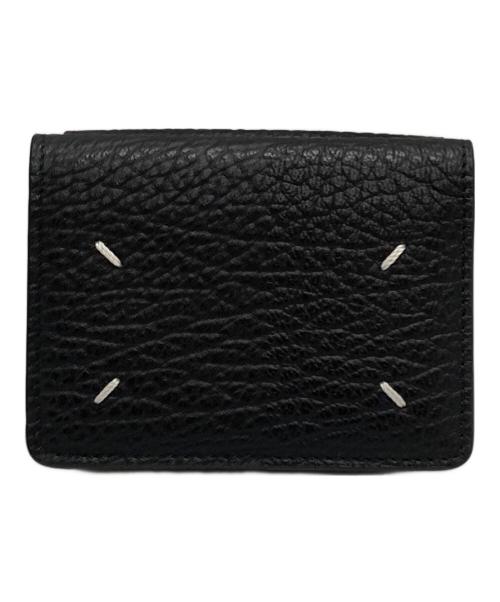 Maison Margiela（メゾンマルジェラ）Maison Margiela (メゾンマルジェラ) 4ステッチ三つ折りウォレット/4-stitch tri-fold wallet ブラックの古着・服飾アイテム