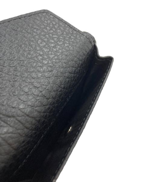 Maison Margiela（メゾンマルジェラ）Maison Margiela (メゾンマルジェラ) 4ステッチ三つ折りウォレット/4-stitch tri-fold wallet ブラックの古着・服飾アイテム