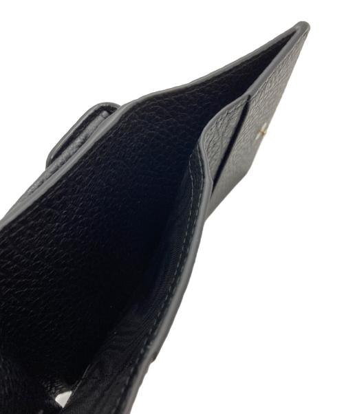 Maison Margiela（メゾンマルジェラ）Maison Margiela (メゾンマルジェラ) 4ステッチ三つ折りウォレット/4-stitch tri-fold wallet ブラックの古着・服飾アイテム