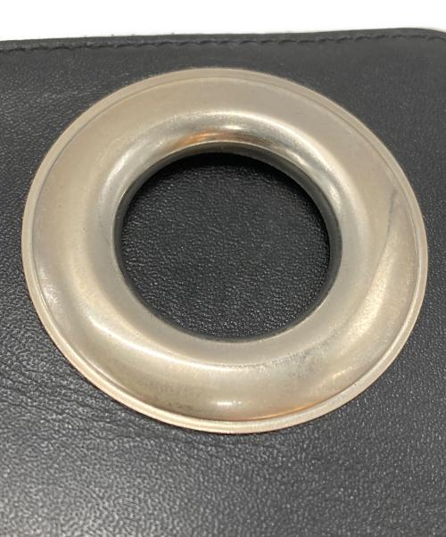 COMME des GARCONS（コムデギャルソン）COMME des GARCONS (コムデギャルソン) SILVER EYELET Lジップウォレット/Silver Eyelet L Zip Wallet ブラックの古着・服飾アイテム