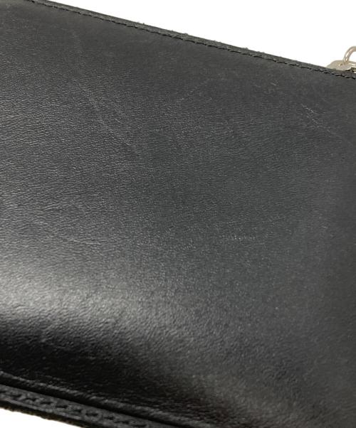 COMME des GARCONS（コムデギャルソン）COMME des GARCONS (コムデギャルソン) SILVER EYELET Lジップウォレット/Silver Eyelet L Zip Wallet ブラックの古着・服飾アイテム