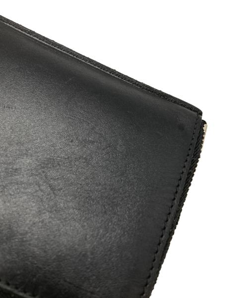 COMME des GARCONS（コムデギャルソン）COMME des GARCONS (コムデギャルソン) SILVER EYELET Lジップウォレット/Silver Eyelet L Zip Wallet ブラックの古着・服飾アイテム