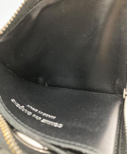 COMME des GARCONS（コムデギャルソン）COMME des GARCONS (コムデギャルソン) SILVER EYELET Lジップウォレット/Silver Eyelet L Zip Wallet ブラックの古着・服飾アイテム