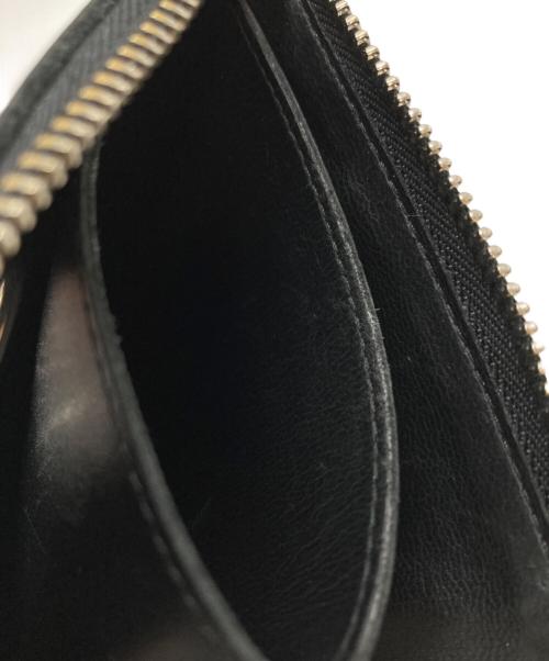 COMME des GARCONS（コムデギャルソン）COMME des GARCONS (コムデギャルソン) SILVER EYELET Lジップウォレット/Silver Eyelet L Zip Wallet ブラックの古着・服飾アイテム