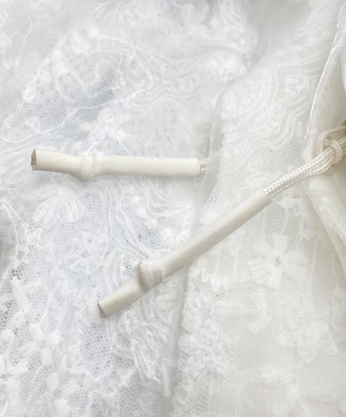 LAD MUSICIAN（ラッドミュージシャン）LAD MUSICIAN (ラッドミュージシャン) TULLE EMBROIDERY LACE MA-1/刺繍レース ホワイト サイズ:42の古着・服飾アイテム
