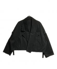 My Beautiful Landlet（マイビューティフルランドレット）の古着「カットオフショートレングスジャケット/Cut-off short-length jacket」｜ブラック