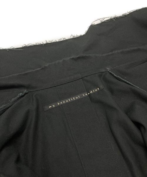 My Beautiful Landlet（マイビューティフルランドレット）My Beautiful Landlet (マイビューティフルランドレット) カットオフショートレングスジャケット/Cut-off short-length jacket ブラック サイズ:1の古着・服飾アイテム