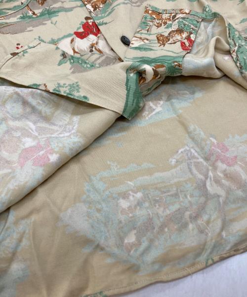 POLO RALPH LAUREN（ポロ・ラルフローレン）POLO RALPH LAUREN (ポロ・ラルフローレン) オープンカラーアロハシャツ/Open-collar Aloha shirt ベージュ サイズ:8の古着・服飾アイテム