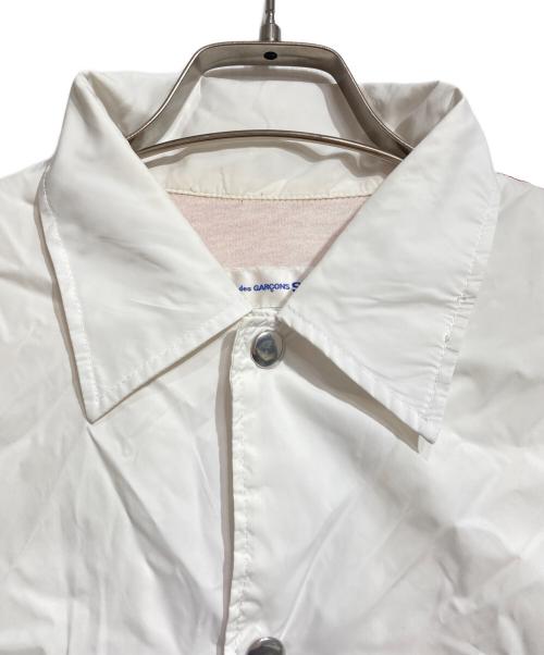 COMME des GARCONS SHIRT（コムデギャルソンシャツ）COMME des GARCONS SHIRT (コムデギャルソンシャツ) バック切替コーチジャケット ホワイト サイズ:Sの古着・服飾アイテム