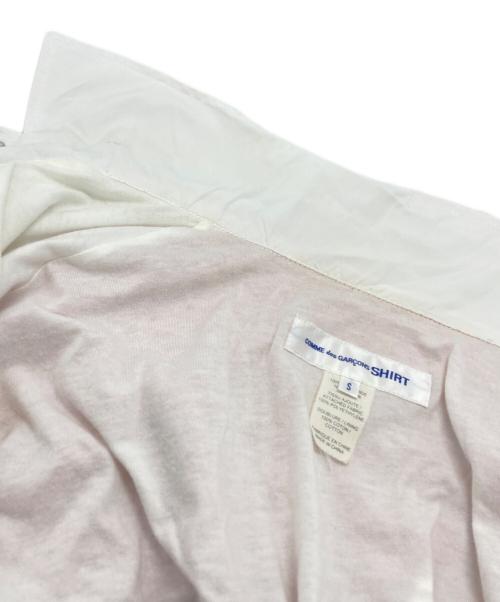 COMME des GARCONS SHIRT（コムデギャルソンシャツ）COMME des GARCONS SHIRT (コムデギャルソンシャツ) バック切替コーチジャケット ホワイト サイズ:Sの古着・服飾アイテム