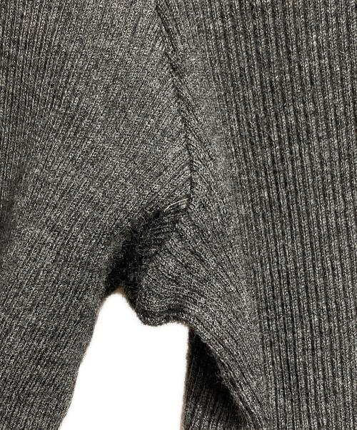 AURALEE（オーラリー）AURALEE (オーラリー) SUPER FINE WOOL HIGH GAUGE RIB KNIT SHORT CARDIGAN/スーパーファインウール ハイゲージ リブニット ショート カーディガン グレー サイズ:1の古着・服飾アイテム