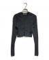 AURALEE（オーラリー）の古着「SUPER FINE WOOL HIGH GAUGE RIB KNIT SHORT CARDIGAN/スーパーファインウール ハイゲージ リブニット ショート カーディガン」｜グレー
