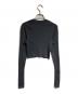 AURALEE (オーラリー) SUPER FINE WOOL HIGH GAUGE RIB KNIT SHORT CARDIGAN/スーパーファインウール ハイゲージ リブニット ショート カーディガン グレー サイズ:1：22000円