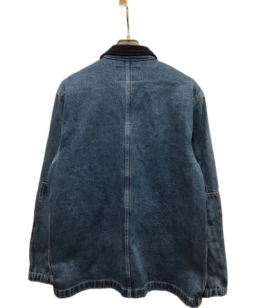 stussy（ステューシー）stussy (ステューシー) Dnim Chore COAT インディゴ×ブラック サイズ:Sの古着・服飾アイテム