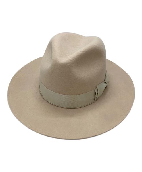 THE H.W.DOG&CO.（エイチダブリュードッグアンドコー）THE H.W.DOG&CO. (エイチダブリュードッグアンドコー) POINT-Hハット ベージュの古着・服飾アイテム