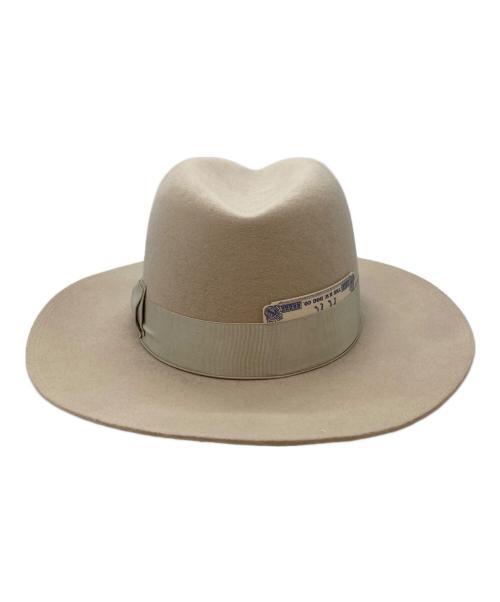 THE H.W.DOG&CO.（エイチダブリュードッグアンドコー）THE H.W.DOG&CO. (エイチダブリュードッグアンドコー) POINT-Hハット ベージュの古着・服飾アイテム