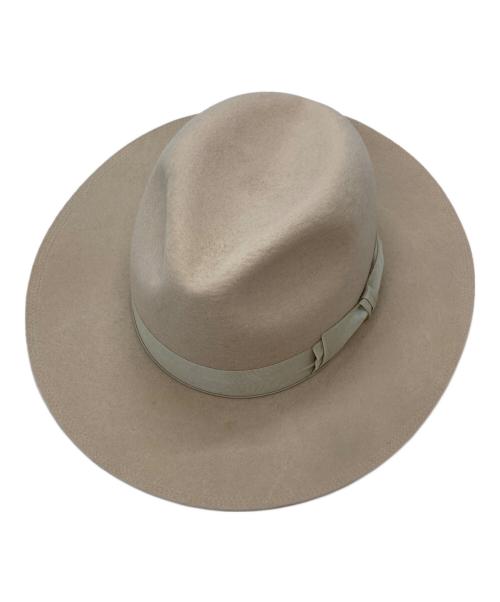 THE H.W.DOG&CO.（エイチダブリュードッグアンドコー）THE H.W.DOG&CO. (エイチダブリュードッグアンドコー) POINT-Hハット ベージュの古着・服飾アイテム