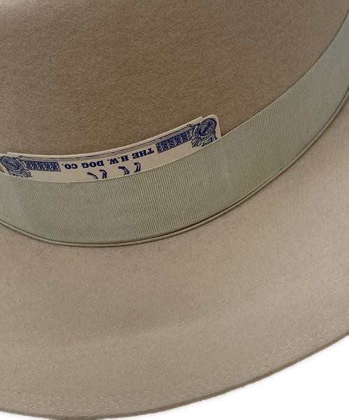 THE H.W.DOG&CO.（エイチダブリュードッグアンドコー）THE H.W.DOG&CO. (エイチダブリュードッグアンドコー) POINT-Hハット ベージュの古着・服飾アイテム