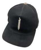 CHROME HEARTSクロムハーツ）の古着「RS3クロスベースボールキャップ/Baseball Cap RS3 Cross」｜ブラック