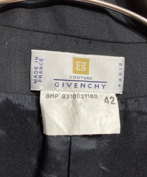 GIVENCHY COUTURE（ジバンシィ・クチュール）GIVENCHY COUTURE (ジバンシィ・クチュール) ラップテーラージャケット/Wrap Tailored Jacket ブラック サイズ:42の古着・服飾アイテム