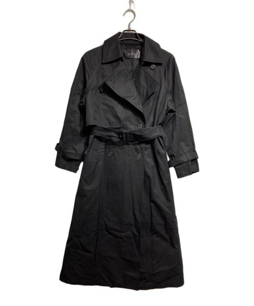 CITY（シティ）CITY (シティ) ハイカウントコットンシームトレンチコート//High-count cotton seam trench coat ブラック サイズ:2の古着・服飾アイテム