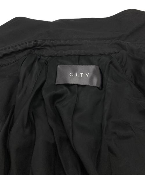 CITY（シティ）CITY (シティ) ハイカウントコットンシームトレンチコート//High-count cotton seam trench coat ブラック サイズ:2の古着・服飾アイテム