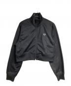 FRED PERRYフレッドペリー）の古着「クロップトラックジャケット」｜ブラック
