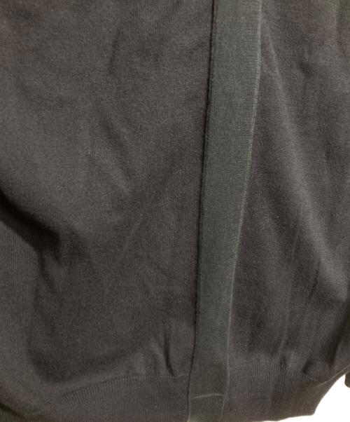 Maison Martin Margiela（メゾンマルタンマルジェラ）Maison Martin Margiela (メゾンマルタンマルジェラ) Stretch Stripe Knit Cardigan(ストレッチストライプニットカーディガン) ブラック サイズ:Mの古着・服飾アイテム